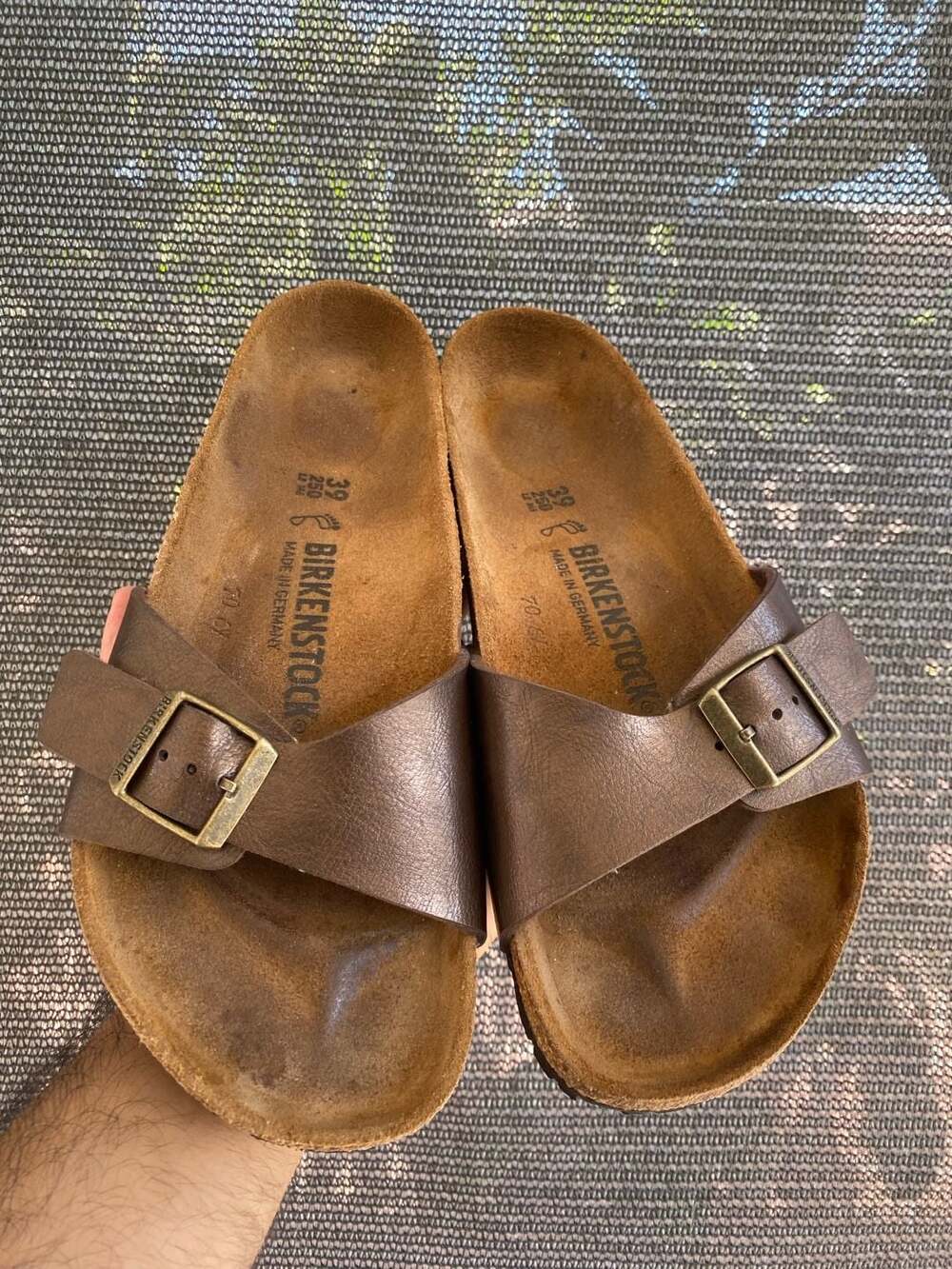 Birkenstock Madrid Big Buckle Oiled Leather Sandals